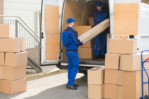 Van loading reusable items for sustainable removals in Barnet
