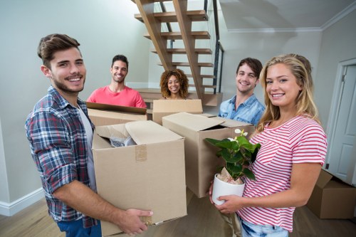 Packing boxes for a Barnet home move