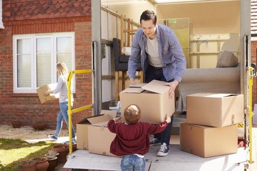 Removal van ready for a local move in Barnet
