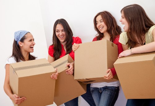 Packed boxes prepared for a smooth removal van service in Barnet