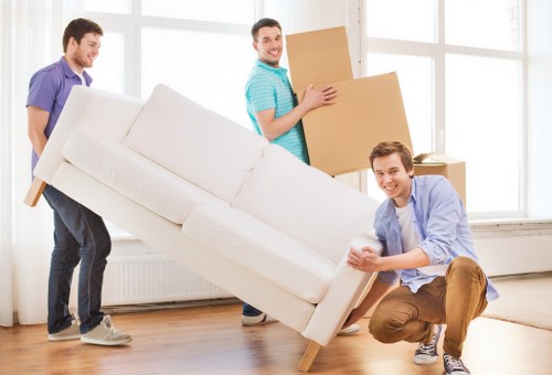 Local moving vehicle serving homes and flats in Barnet