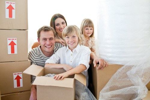 Local removals vehicle supporting a flat move across Barnet