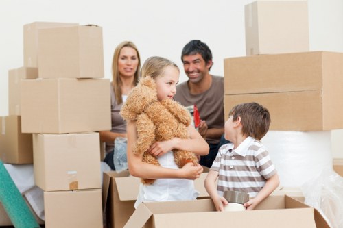 Careful loading of furniture and boxes for a Barnet removal